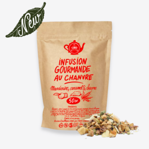 infusion gourmande mandarine caramel chanvre