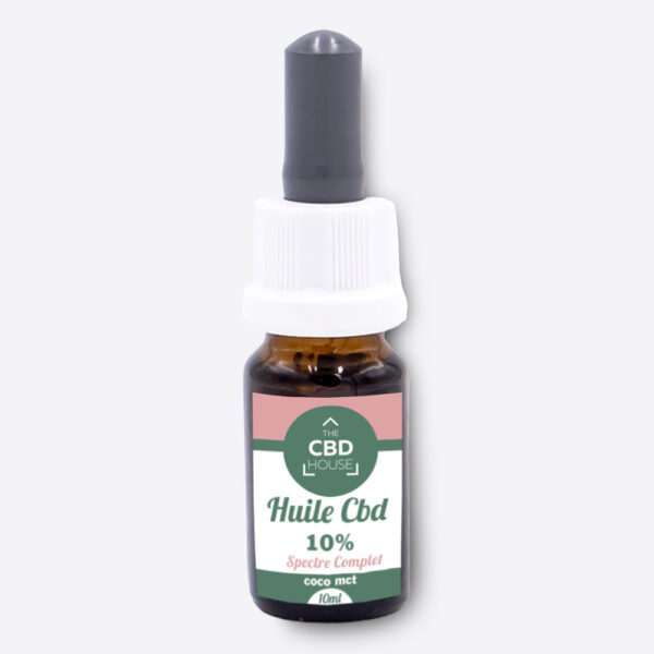 HUILE DE CHANVRE MCT 10% CBD – FULL SPECTRUM