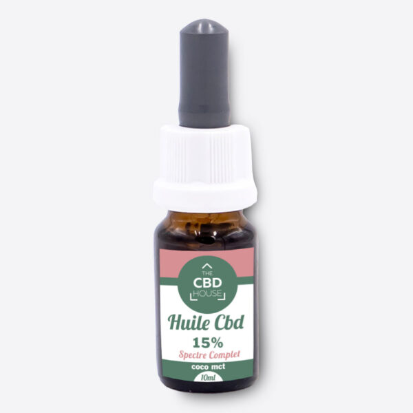 HUILE DE CHANVRE MCT 15% CBD – FULL SPECTRUM