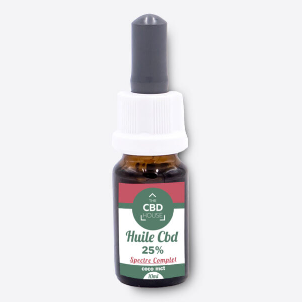 HUILE DE CHANVRE MCT 25% CBD – FULL SPECTRUM