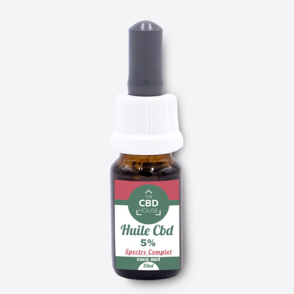 HUILE DE CHANVRE MCT 5% CBD – FULL SPECTRUM