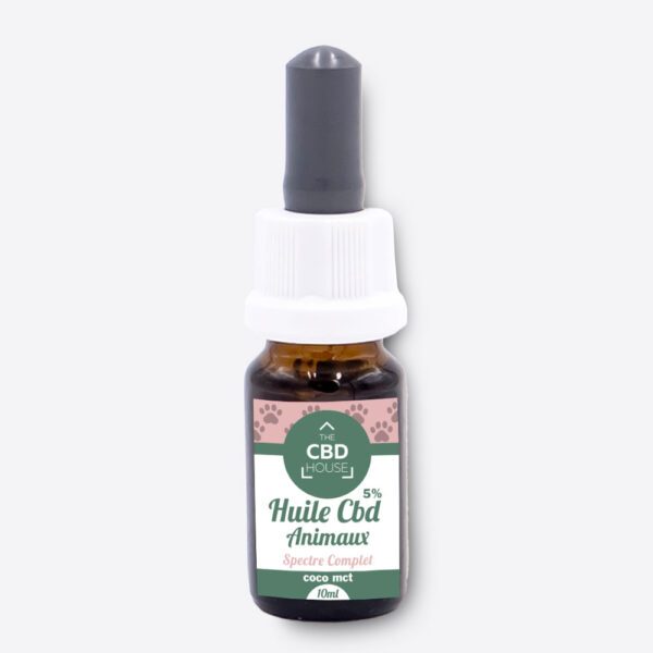 HUILE DE CHANVRE MCT 5% CBD POUR ANIMAUX