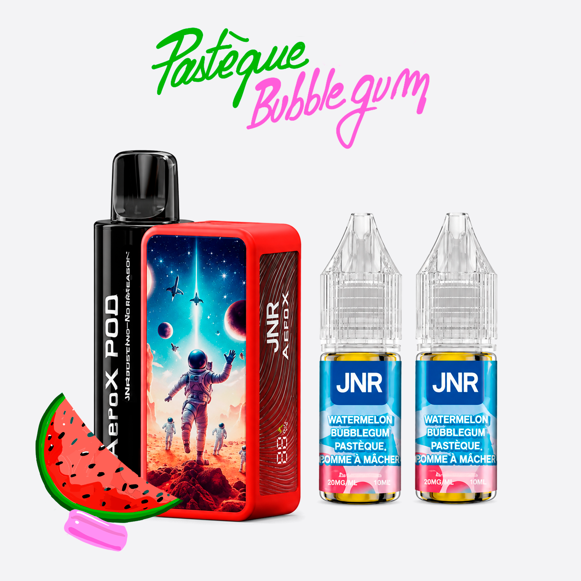 jnr aerox 32k pasteque bubblegum