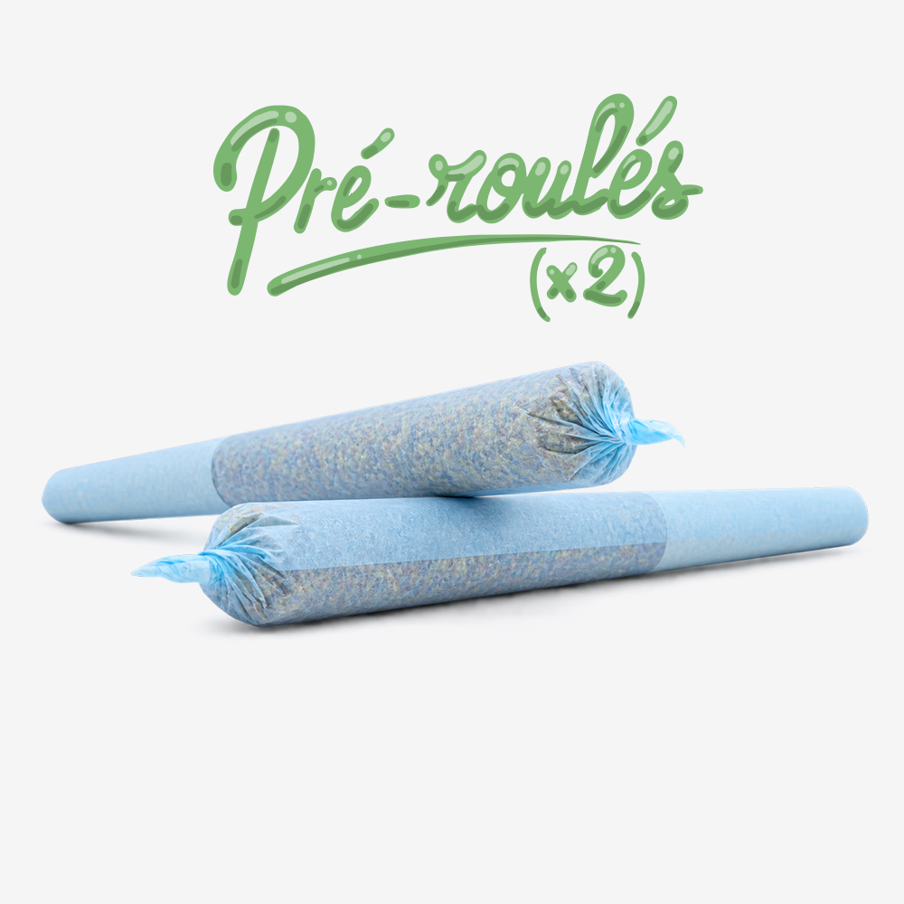 prÉ rolls x 2 fleur de cbd gelato indoor